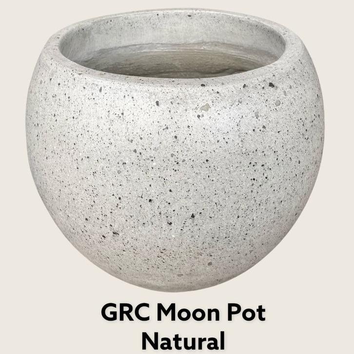 GRC Natural Moon Pot GRC Pots Pottery Bottle Tree Cafe Garden and