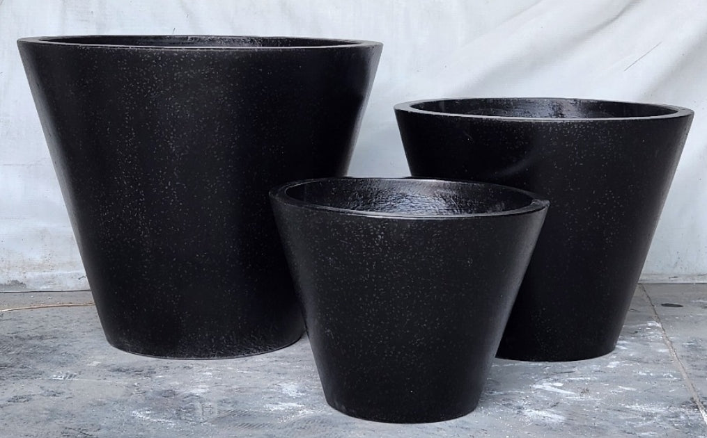 Fiber Terrazzo Cone Pots