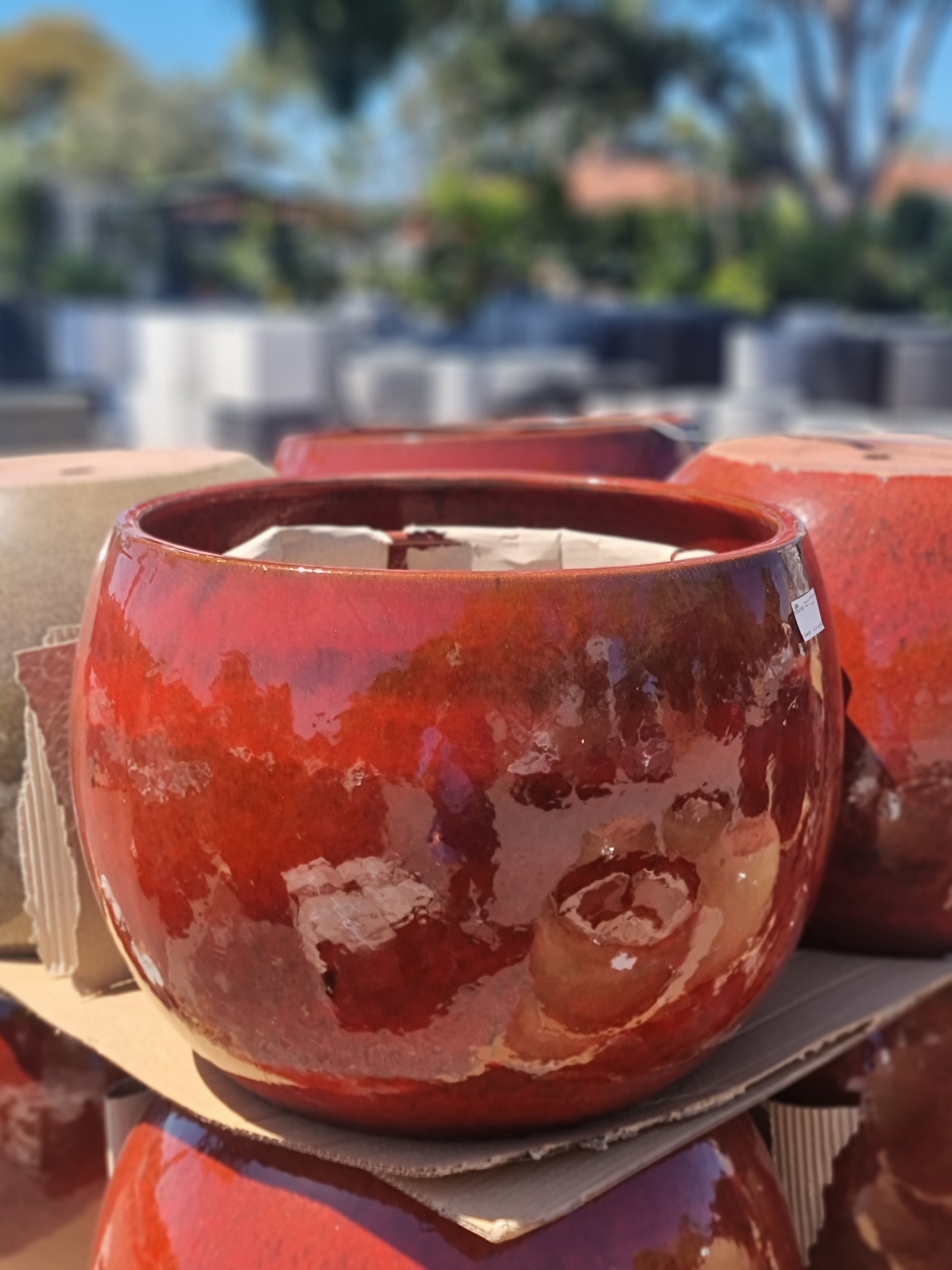 Glazed Moon Pot