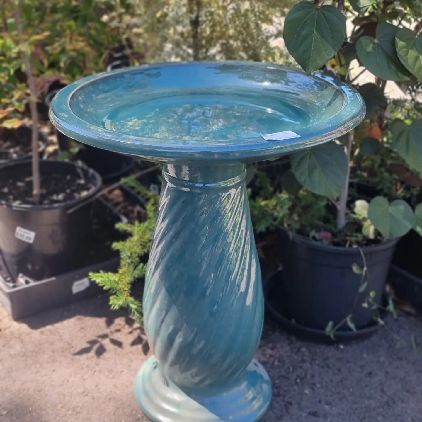 Glazed Birdbath