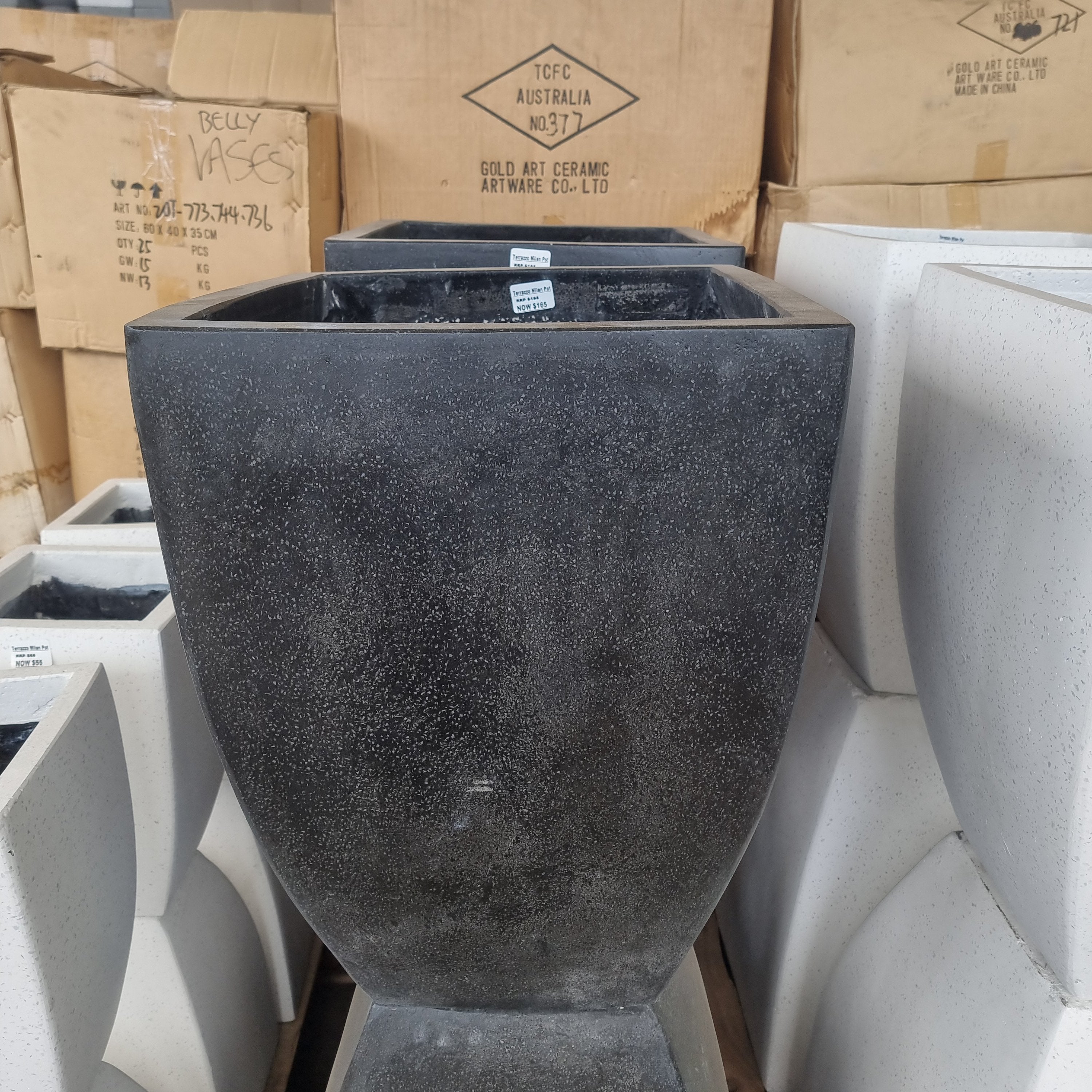 Terrazzo Tall Milan Pot