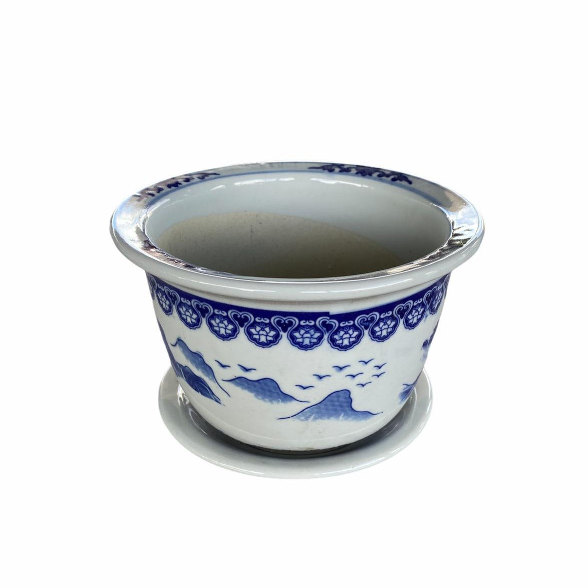 Oriental Designer Blue and White Pot