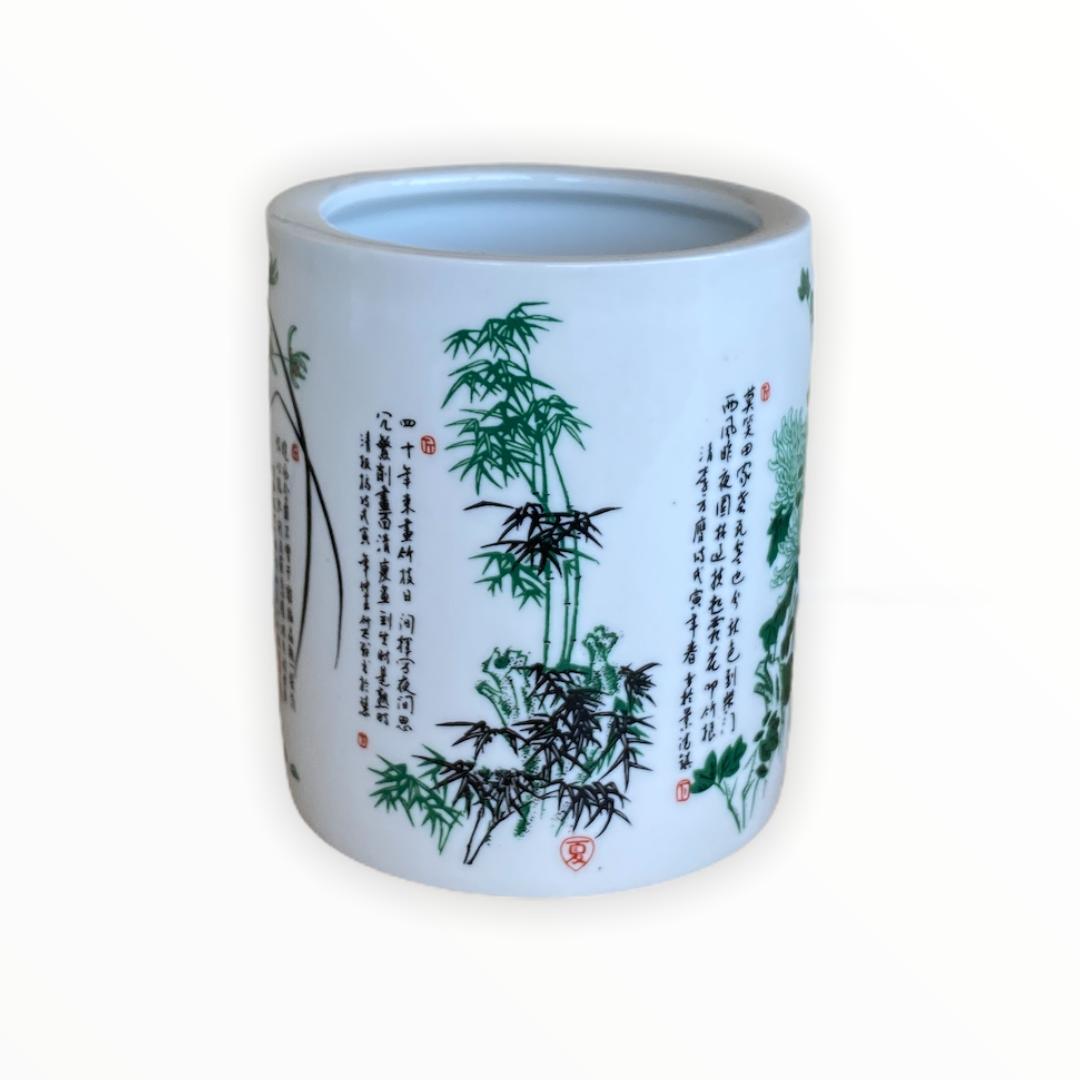 Hand Painted Porcelain Pot