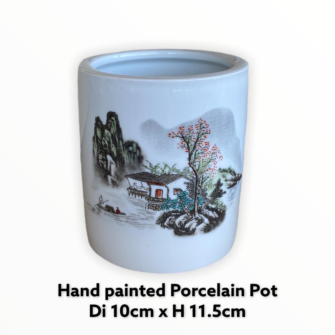 Hand Painted Porcelain Pot