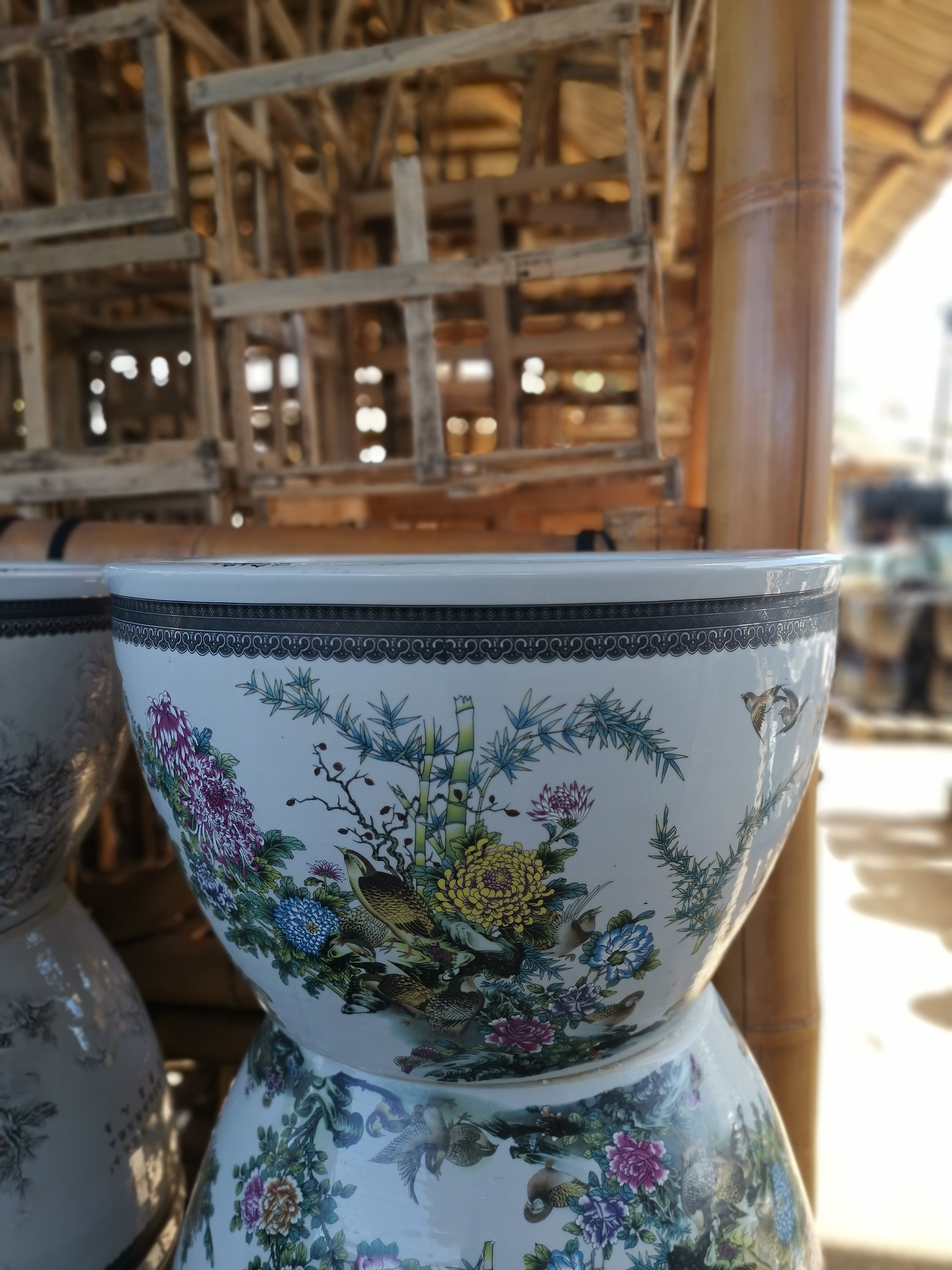 Hand Painted Porcelain Pot