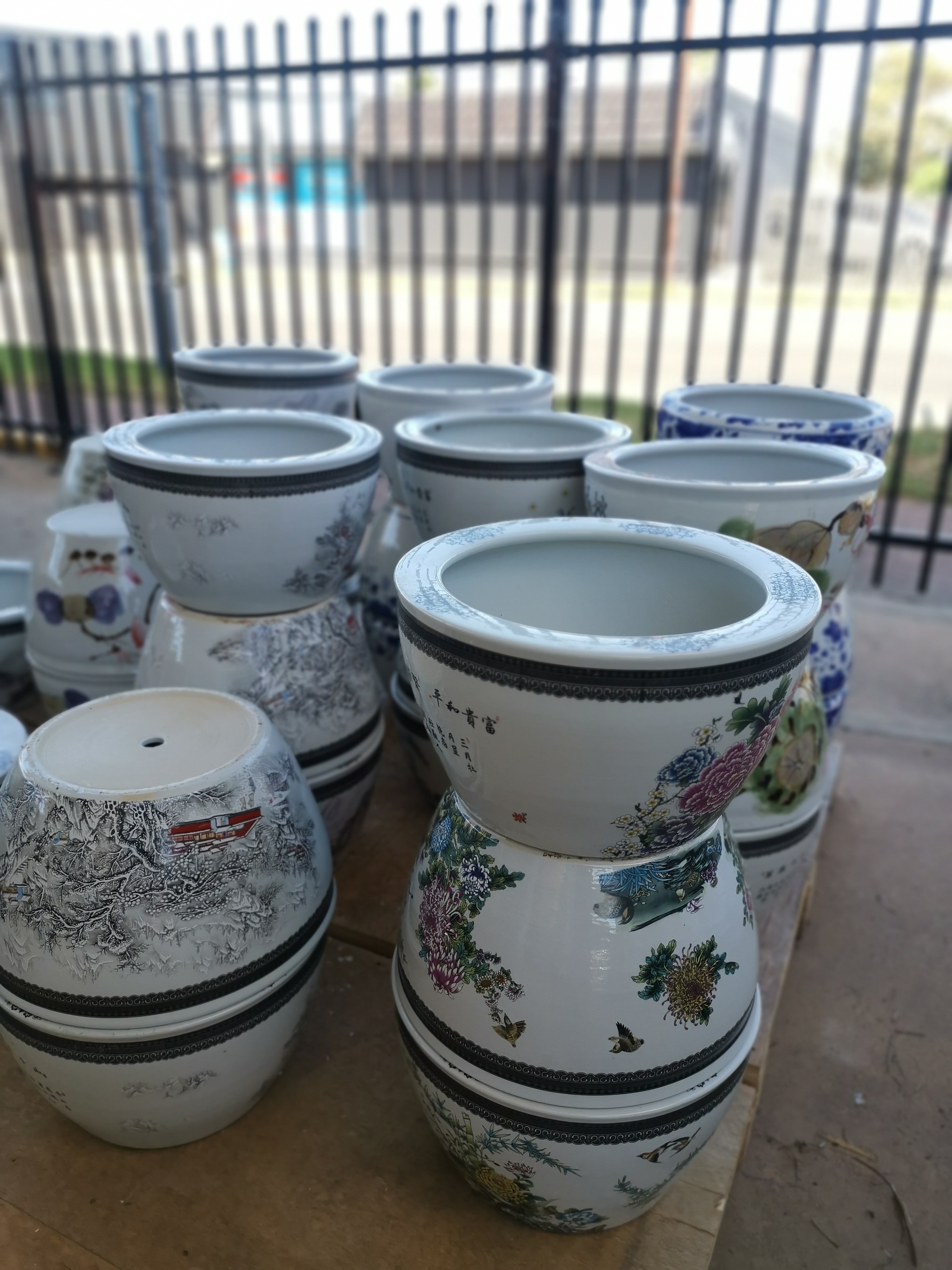 Hand Painted Porcelain Pot