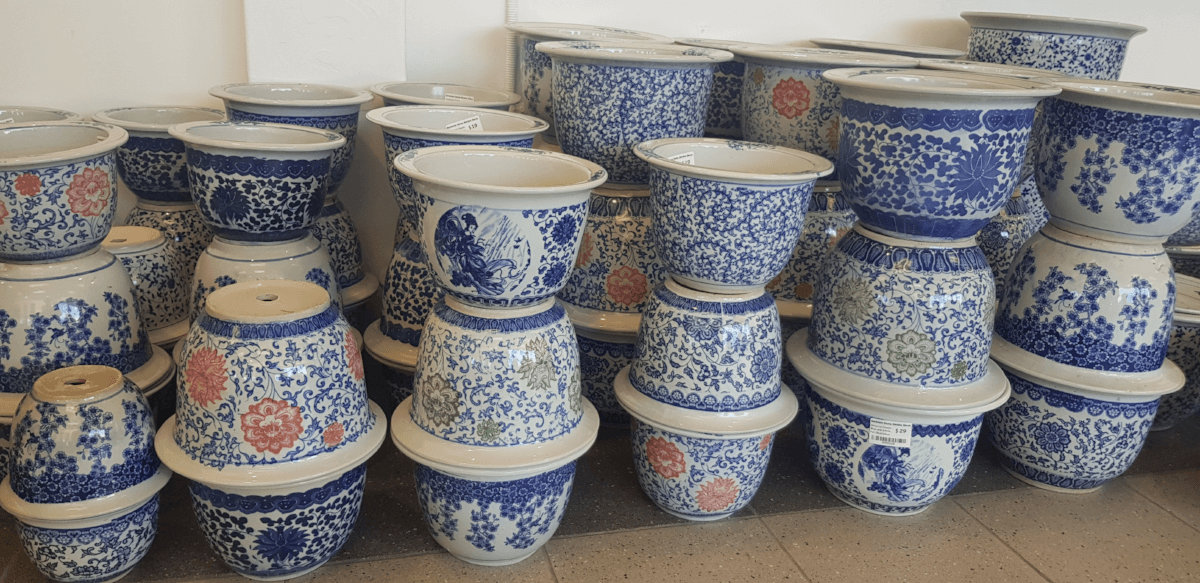 chinese planter pots australia Oriental Classic Blue and White Pot