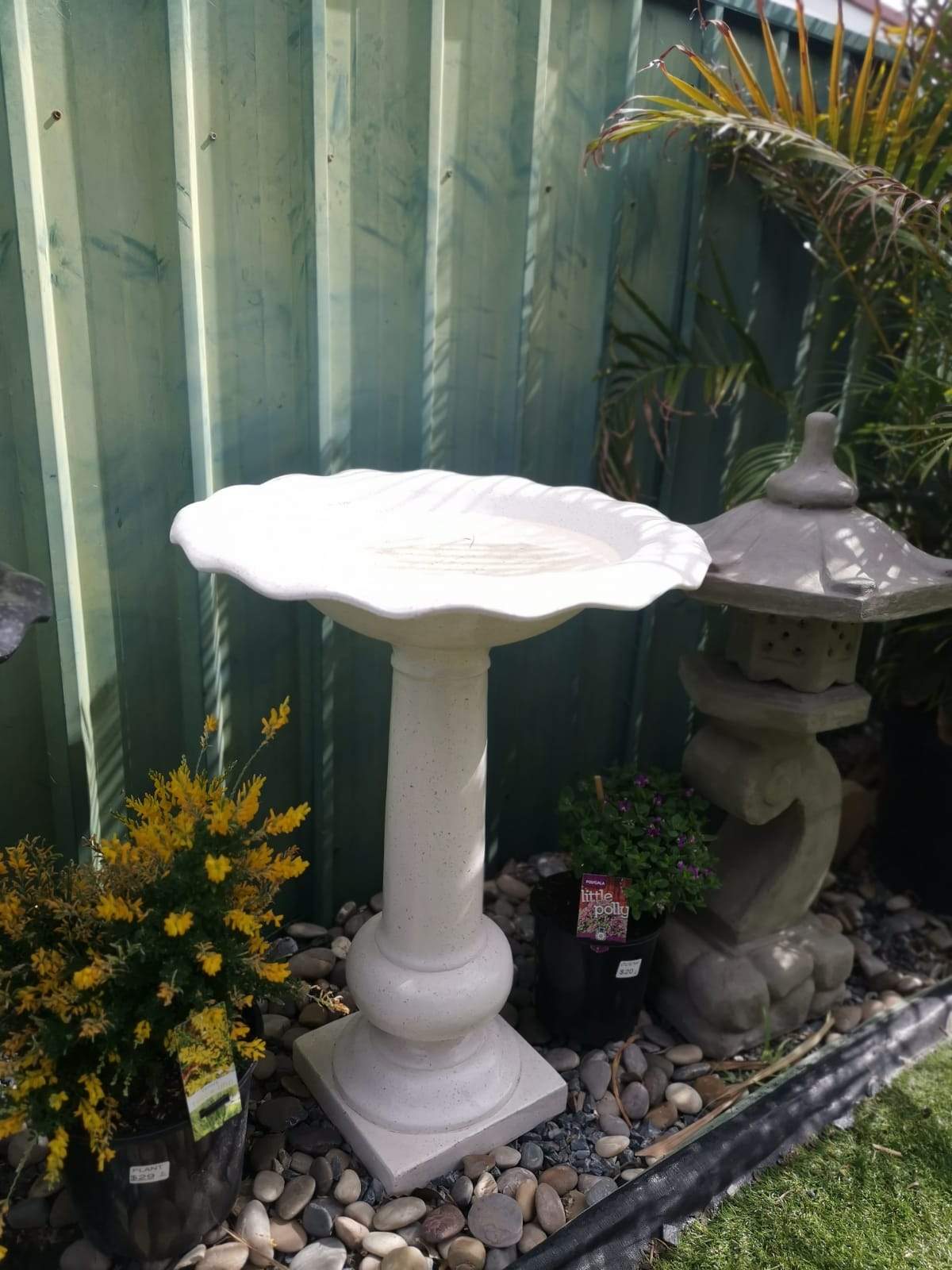 Terrazzo Floral BirdBath