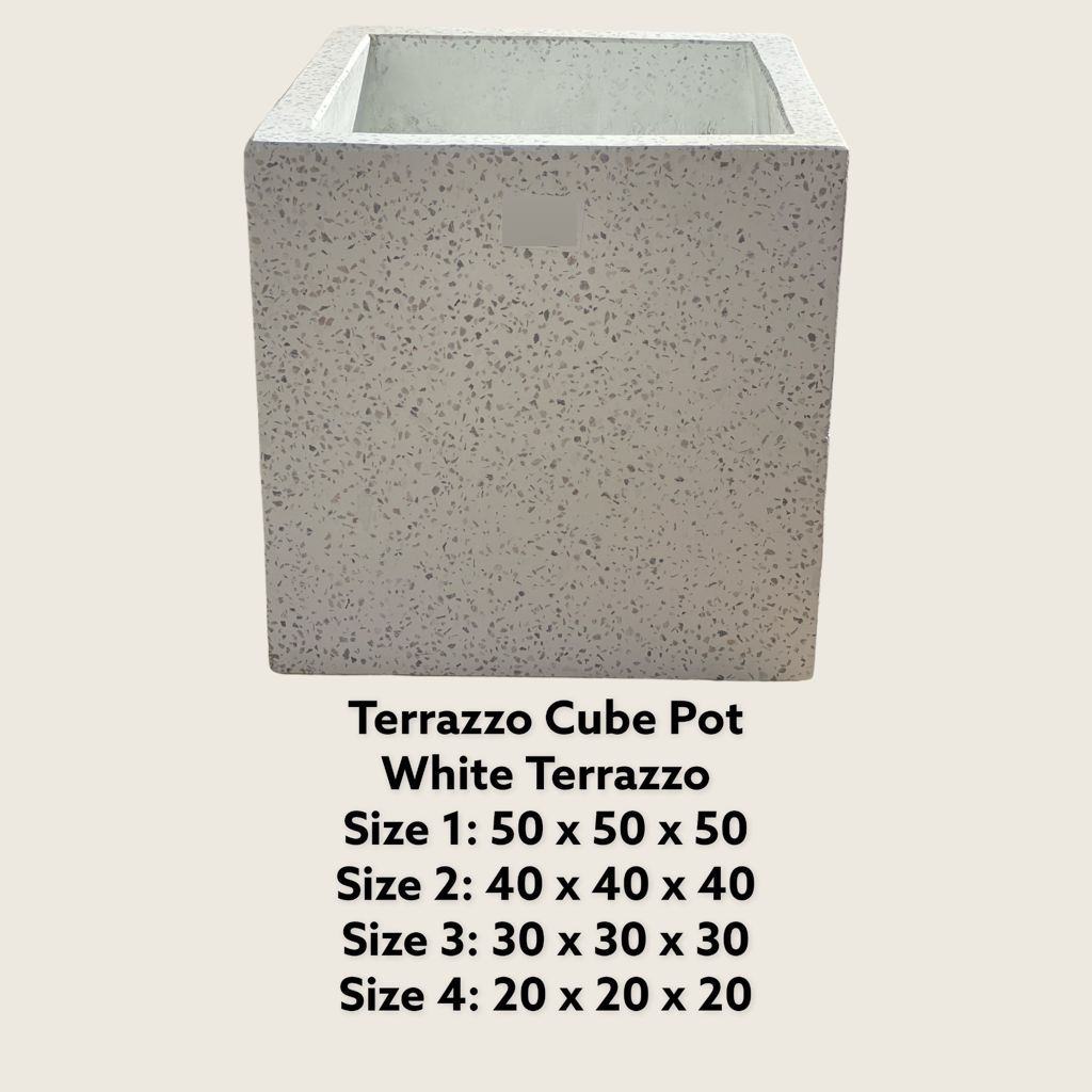 Terrazzo Cube Pot